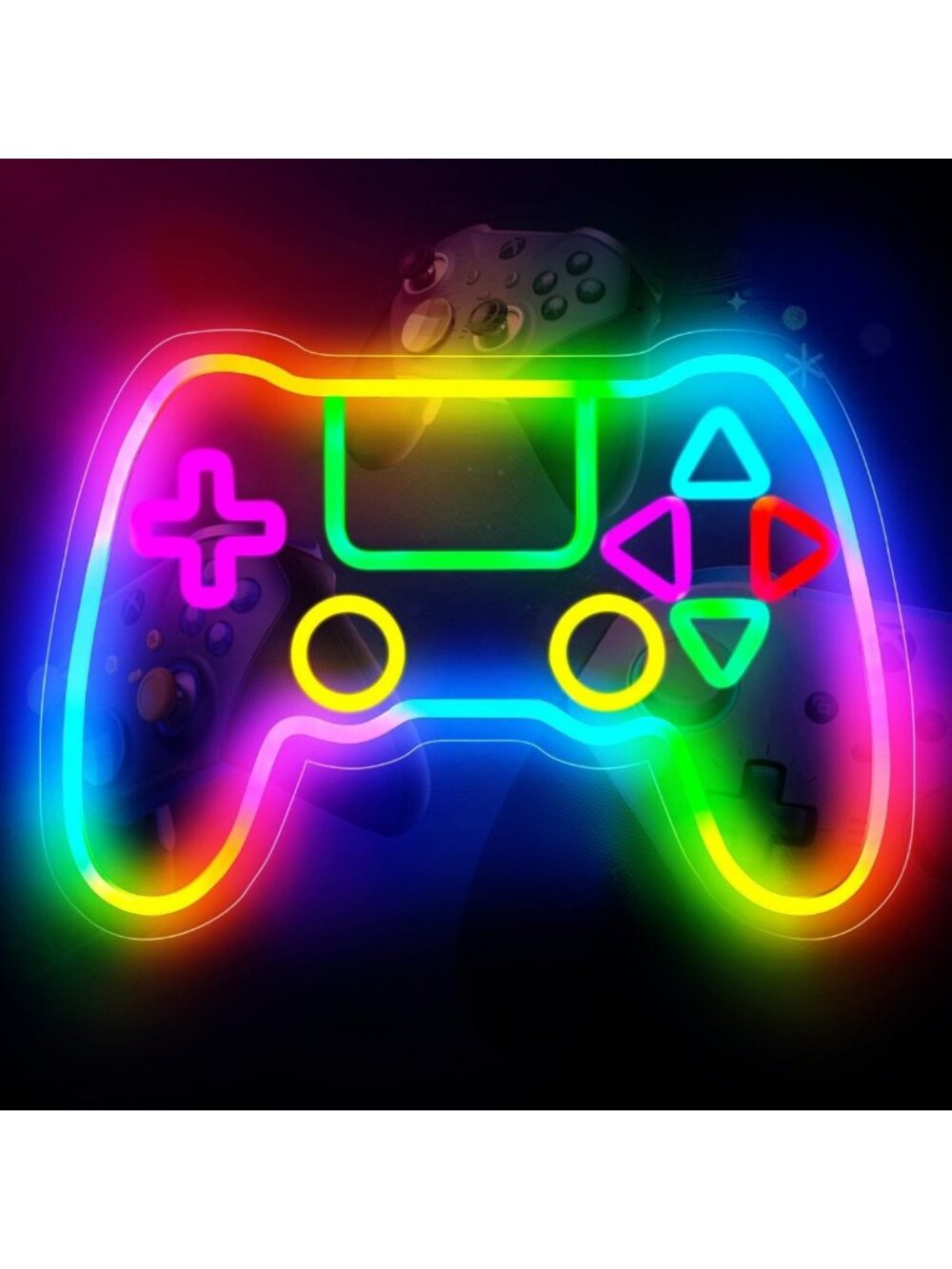 LED Gamer Neon Sign - Color Changing Gamepad Light for Room Decor & Gifts